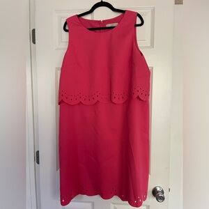 LOFT eyelet layered dress